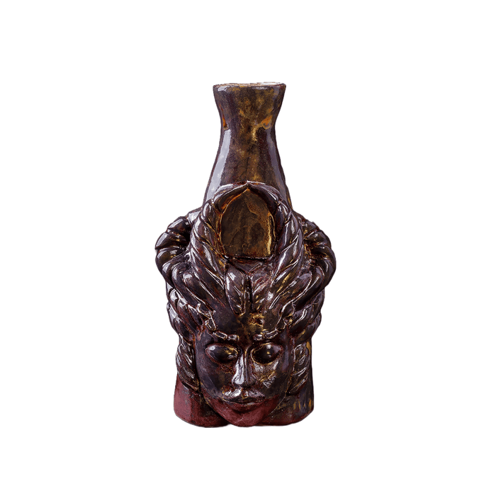 Handmade Pottery Flower Vase - Vintage Art Deco Vase