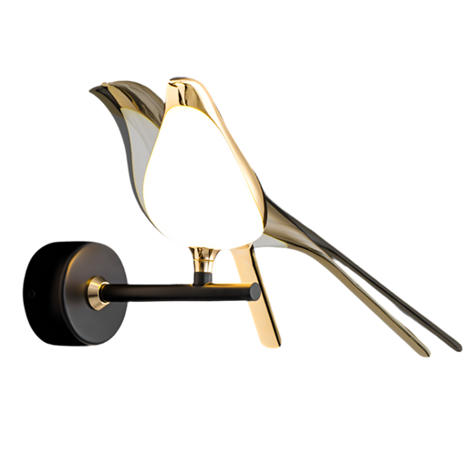 Luxury Bird Design Modern Style Gold Wall Lamp