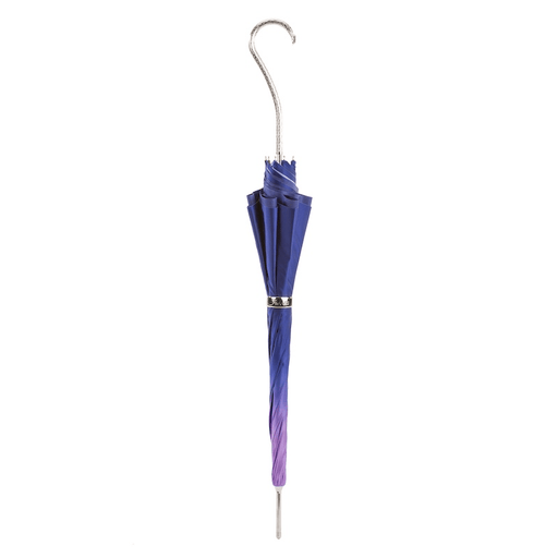 Stylish Glamour Purple Double Cloth Umbrella with Jeweled Brass Handle