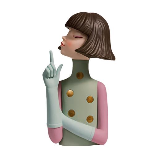 European Resin Statue - Playful Cool Girl