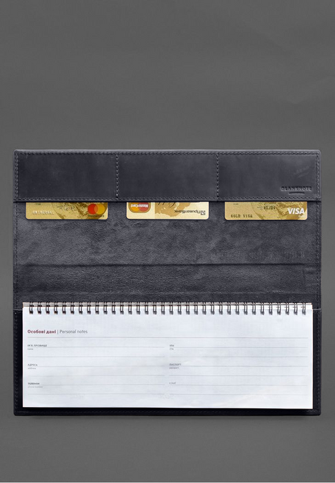 Minimalistic Elegant Leather Bound Notebook with Cover