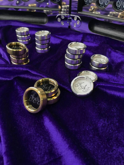 Metal Backgammon "Wolf", 60×30 Cm, Stylish Backgammon Board