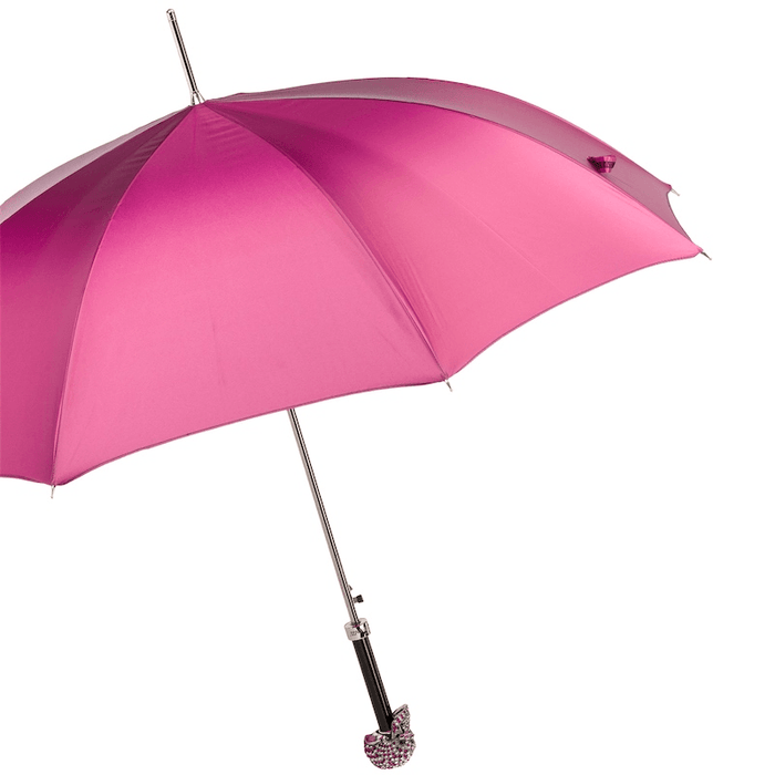 Rebel Pink Woman Umbrella with Fuchsia Swarovski® Skull