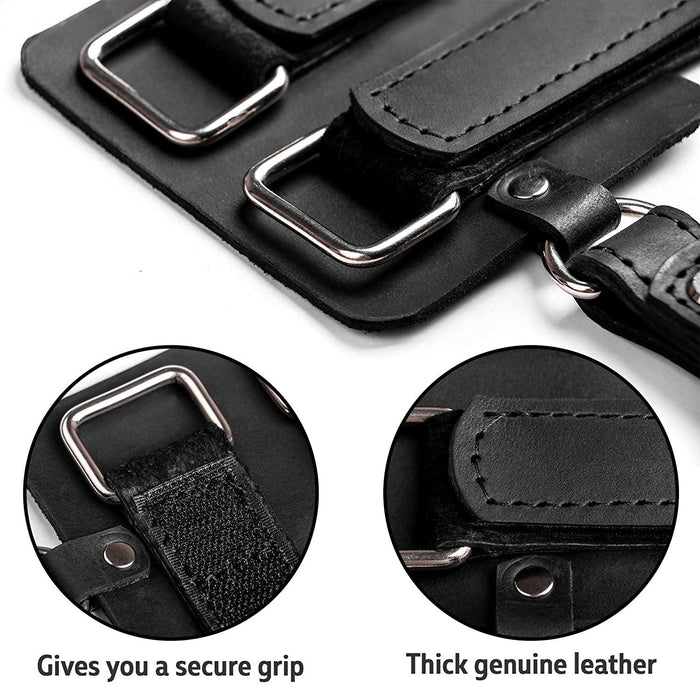 Walking Cane Wrist Strap Cords Black - Leather Natural