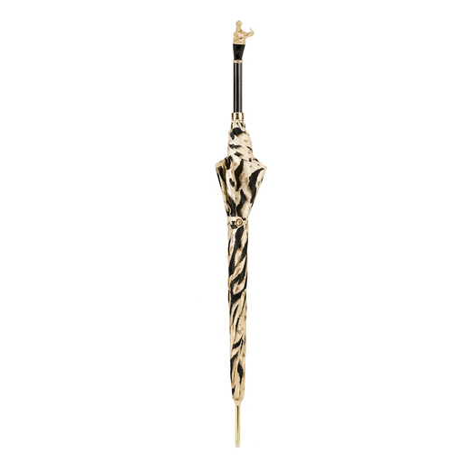 Safari Hippo Animal Print Enamel Handle Umbrella