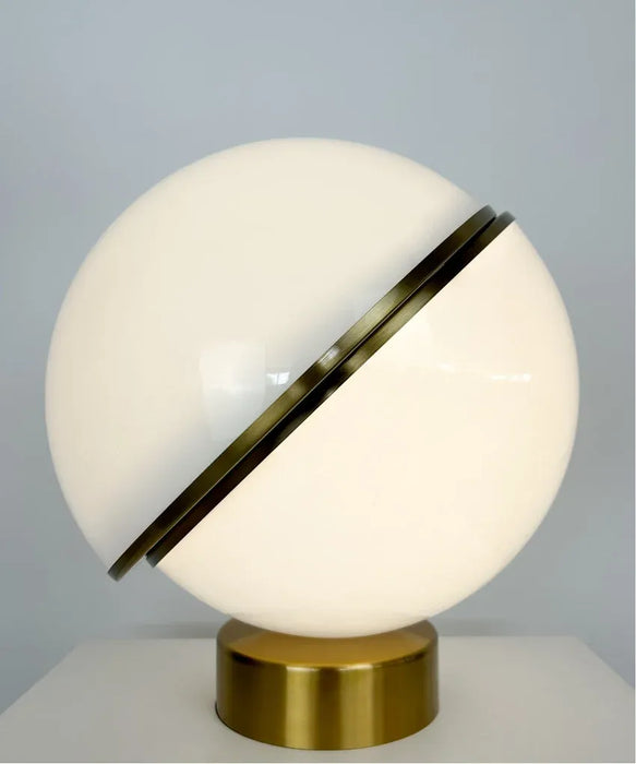 Chic Golden and White Lamp for Home and Office