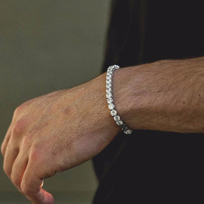 Tennis Bracelet 925 Silver 4mm Rhodium Coated