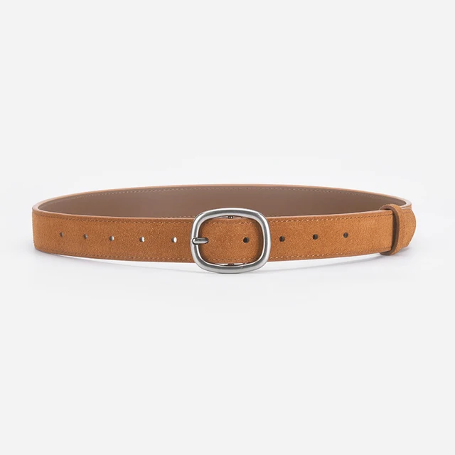 Classic Suede Genuine Leather Women's Belt