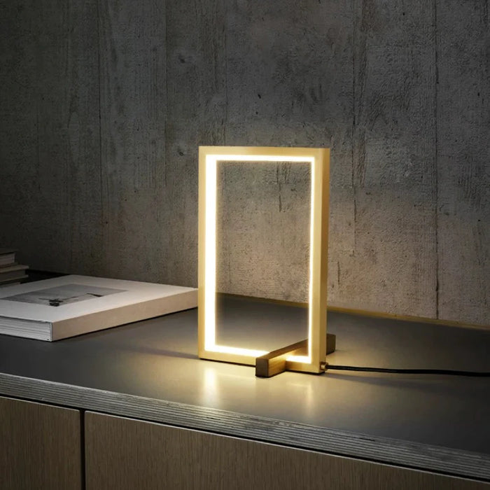 Sleek and Minimalist Square-Design Table Lamp for a Modern Touch