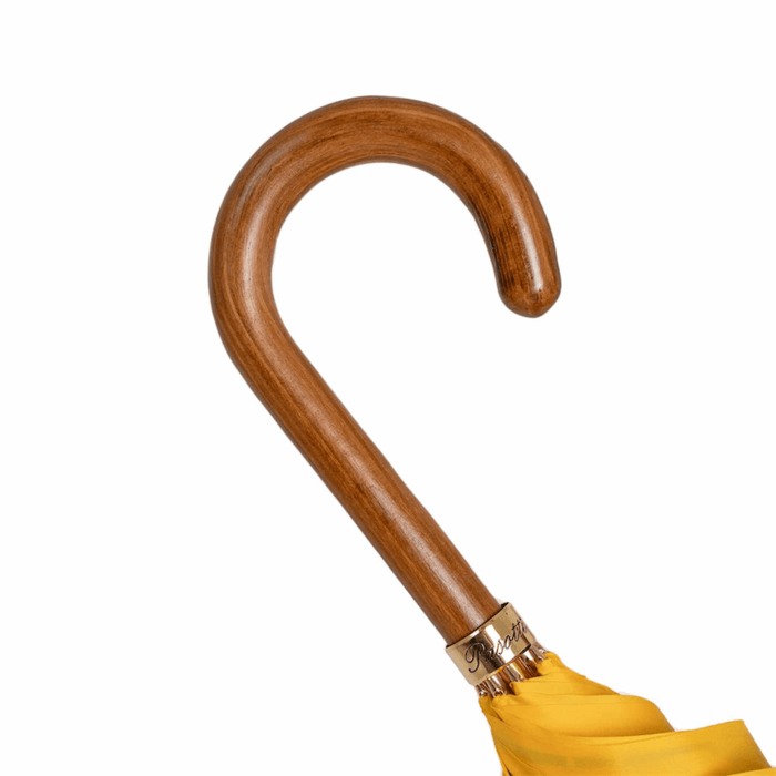 Luxury Women Yellow Umbrella Tropical Interior Design with Wooden Handle