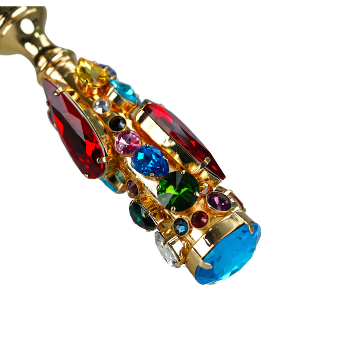 Limited Collection Exclusive Umbrella with Handle Adorned with Crystal Droplets