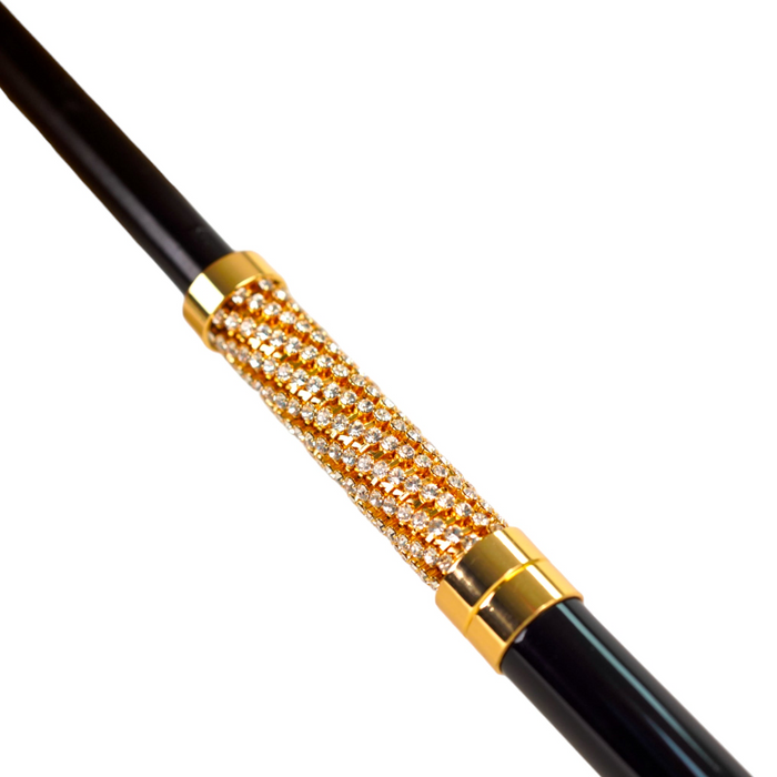 LIMITED COLLECTION - Exclusive Jaquard Polka Dot Gold Umbrella