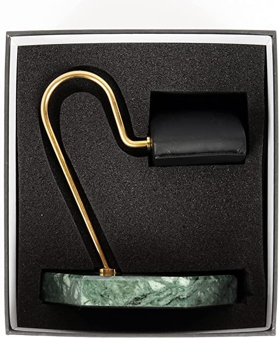 Prestige Watch Stand, Emerald Marble Grandeur