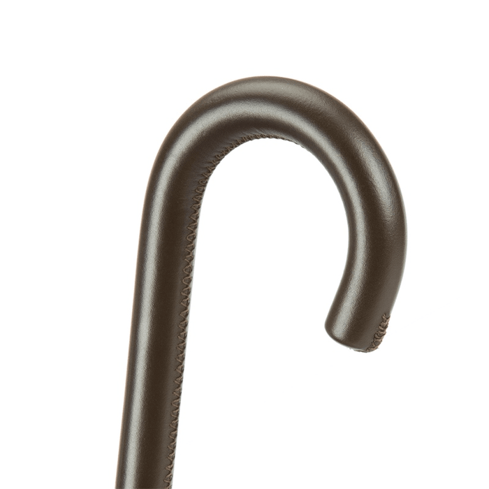 Leather Handle Classic Double Cloth Umbrella Unique