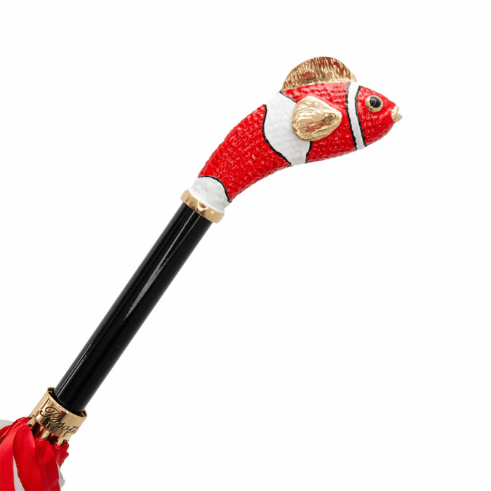 Red Fish Polka Dot Double Cloth Umbrella