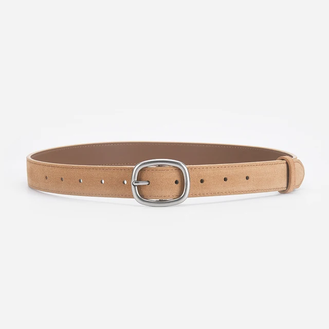 Classic Suede Genuine Leather Women's Belt