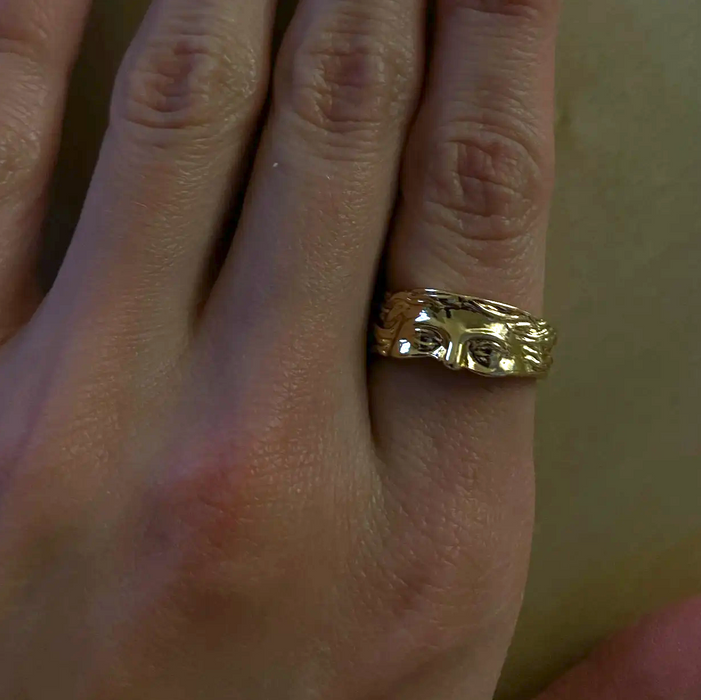 Charming Greek Vintage Style Ring Handcrafted