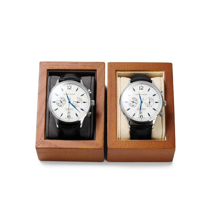 Set of 2 Wooden Watch Stands - Hephaestus