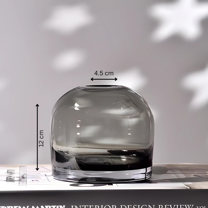 PURE Glass Vase in Flask Style