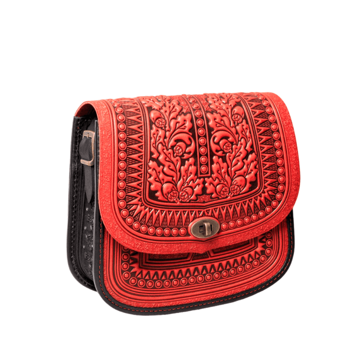 Stylish and Durable Leather Messenger Crossbody Bag for Women