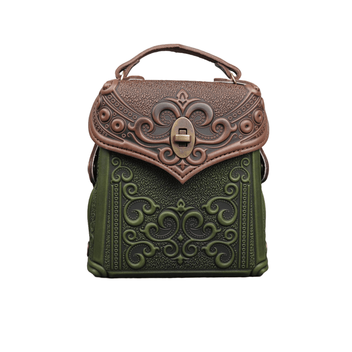 Leather Bag Fashionable Women's Backpack with Embossing
