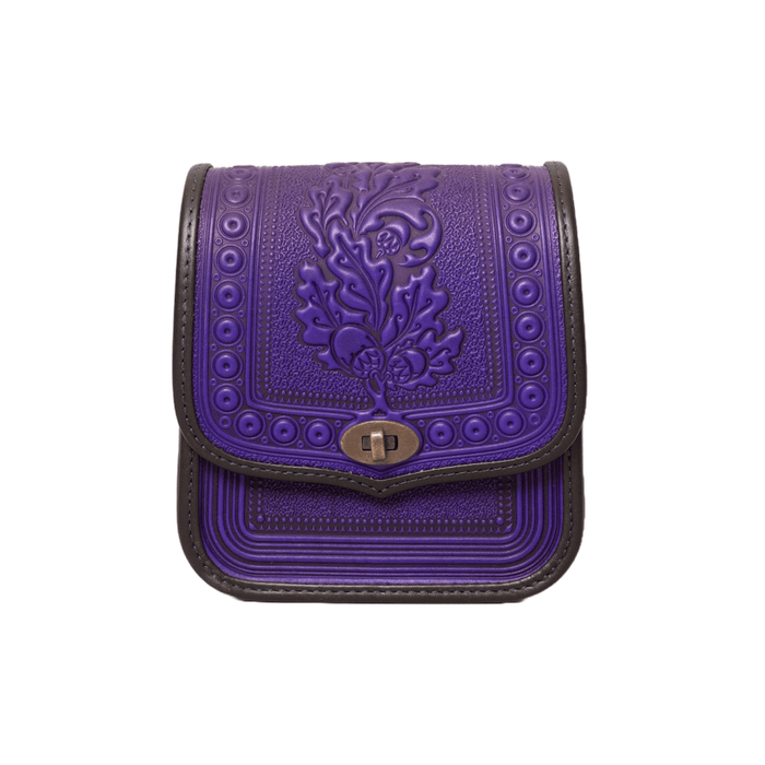Ultramarine and Black Crossbody Purse, Stylish Leather Shoulder Bag