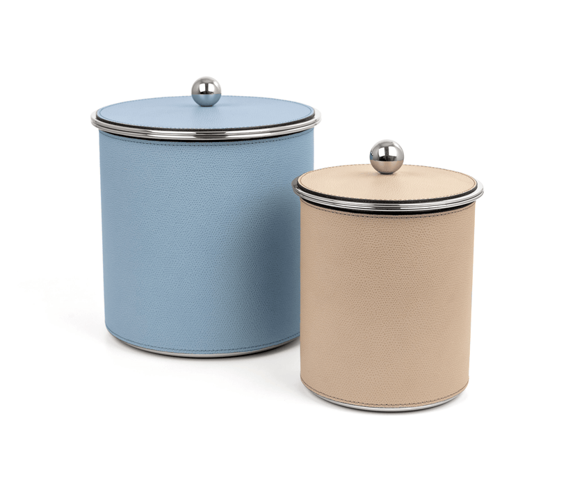 Perfect for Elegant Axel Ice Bucket with Full Leather Upholstery