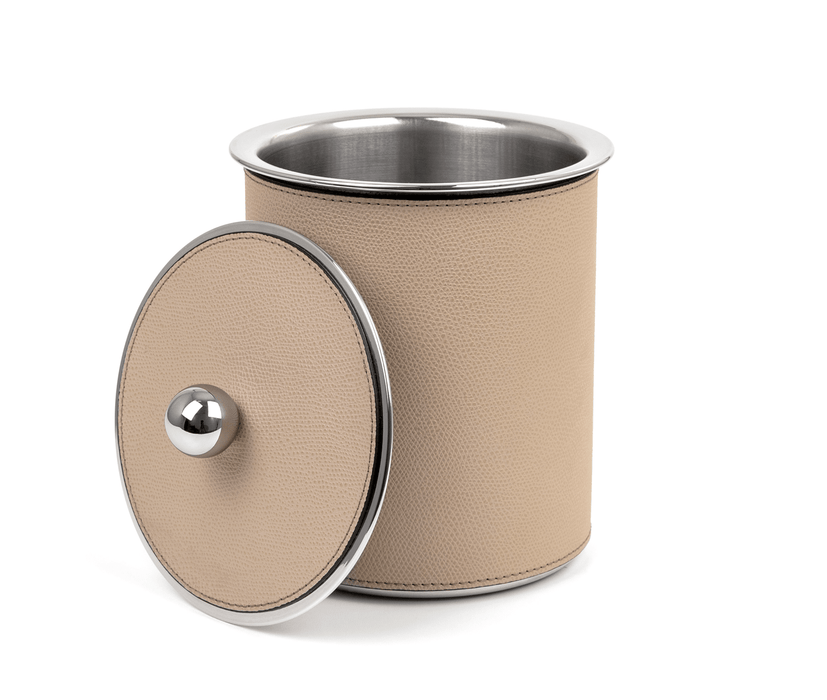 Perfect for Elegant Axel Ice Bucket with Full Leather Upholstery