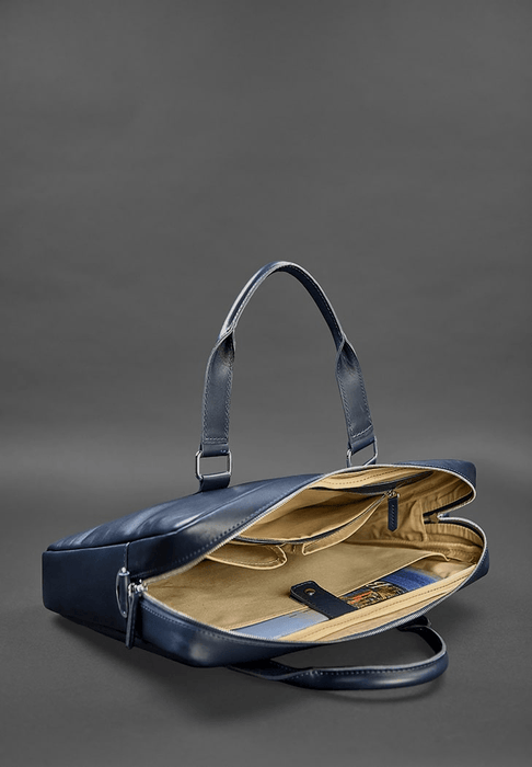 Classic Men's Leather Bag for a Laptop and Documents