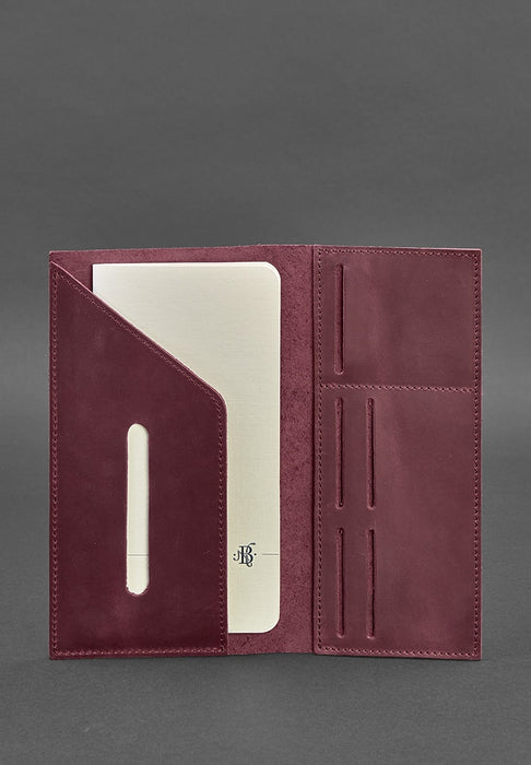Casual Leather Travel Case, Organizer For Document For Women