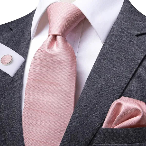 Baby Pink Rose Gold Silk Tie for Classy Men
