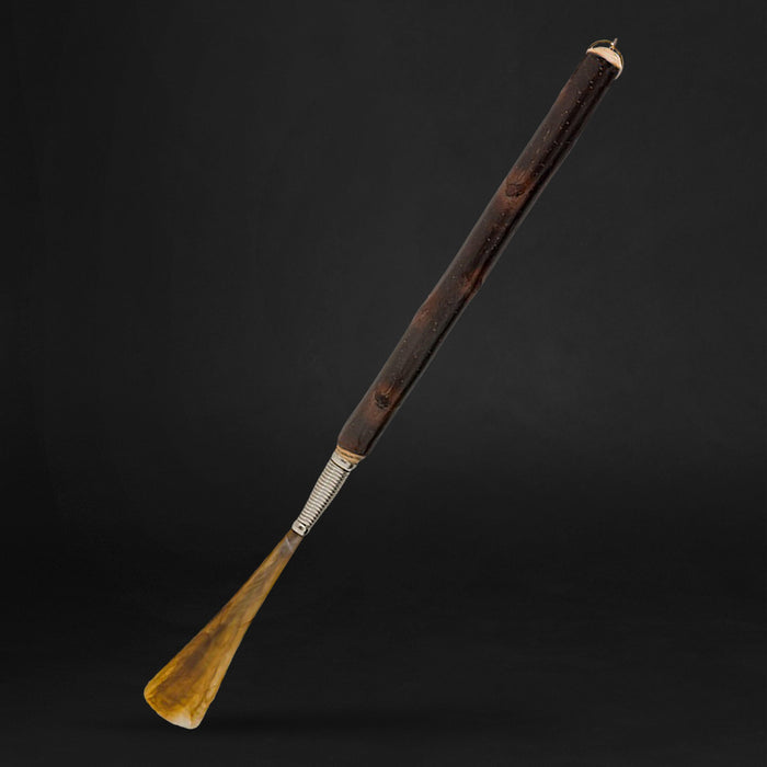 Unique Shillelagh Irish Shoe Horn Handmade Chestnut Wood