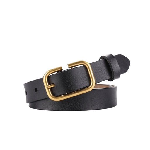 Retro Smooth Leather Belt For Women, Betty Model