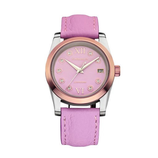 Pink Automatic Luxury Watch for Women – Sophistication Timepiece
