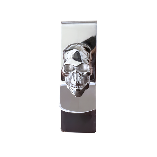 Modern Stainless Steel Skull Money Clip for Men