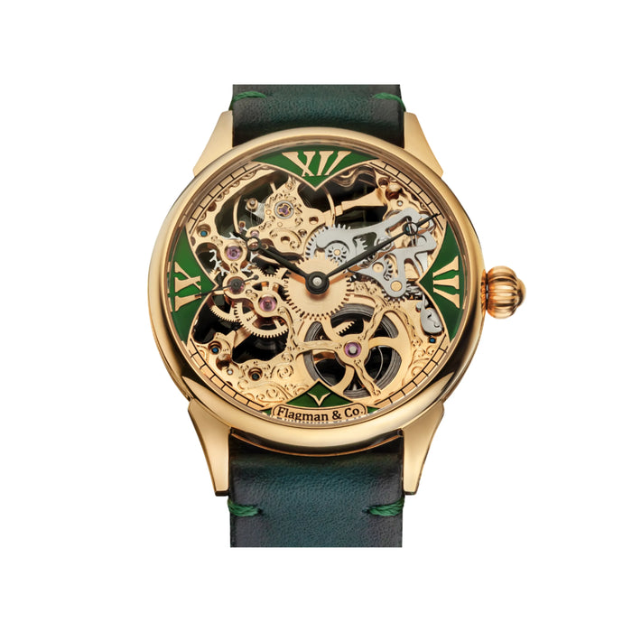 Handmade Skeleton Watch – Elegant Groomsmen Timepiece