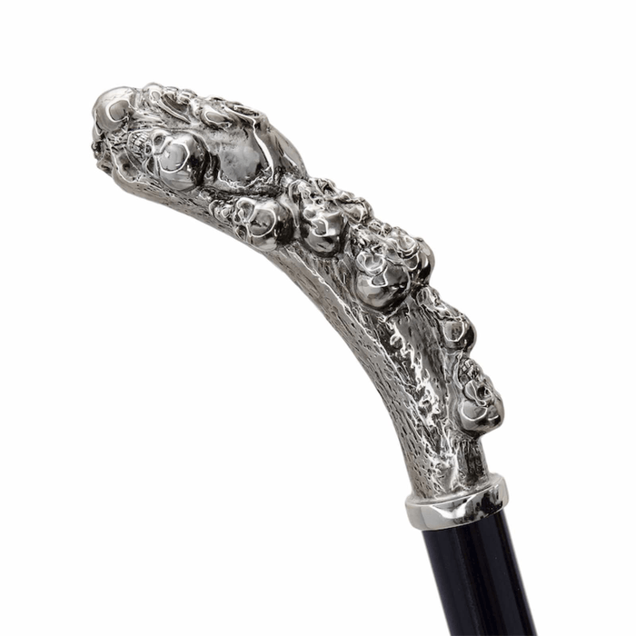 Modern Cool Walking Stick, Silver Skull Handle