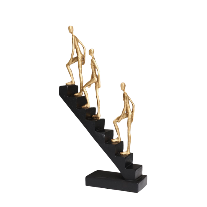 Golden Figurine Abstract Nordic Decor Sculpture