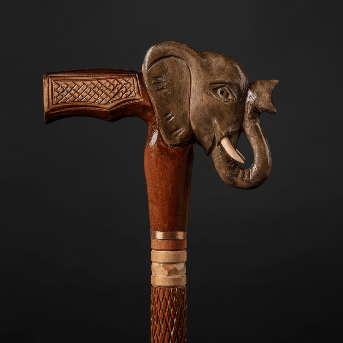 Wooden Walking Stick Elephant Designer Canes For Men
