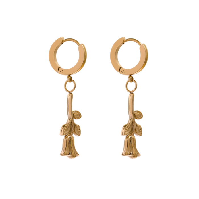 Rose Design Earrings for Ladies