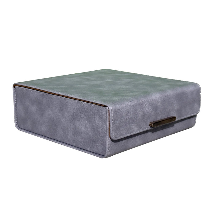 Luxury Gray Vegan Leather Desk Organizer Set – 7-Piece