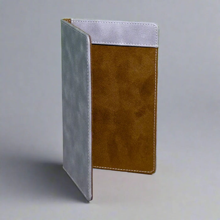 Luxury Gray Vegan Leather Desk Organizer Set – 7-Piece