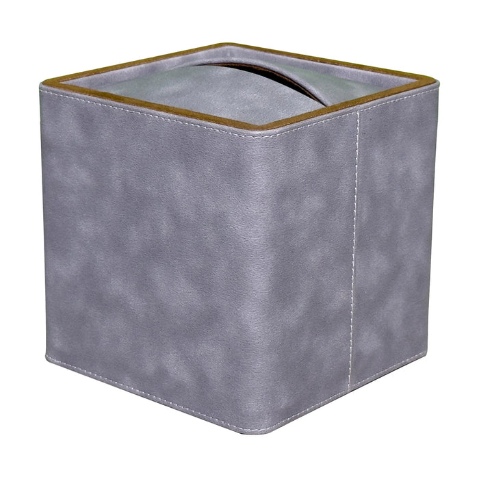 Luxury Gray Vegan Leather Desk Organizer Set – 7-Piece