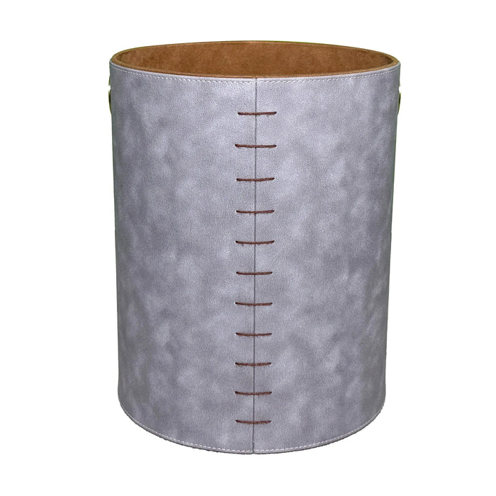 Luxury Gray Vegan Leather Desk Organizer Set – 7-Piece