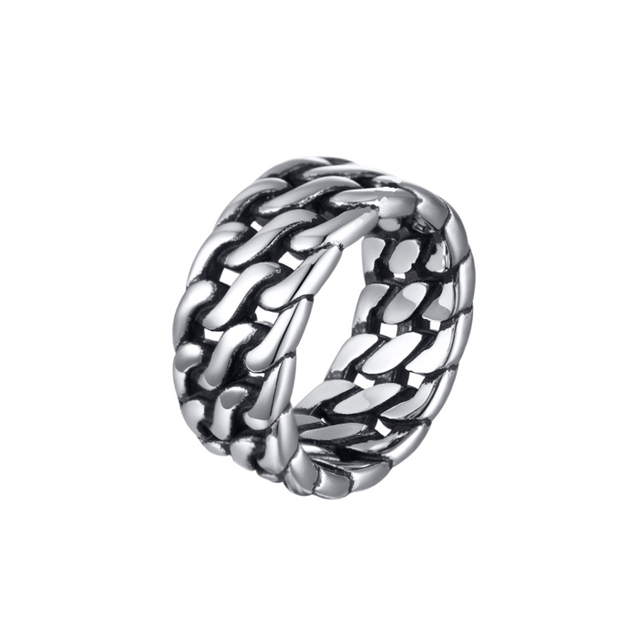 Stainless Steel Celtic Triple Knot Rune Ring