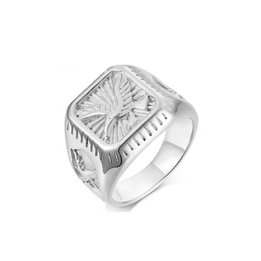 Silver Scorpion Eagle Ring for Men Antique