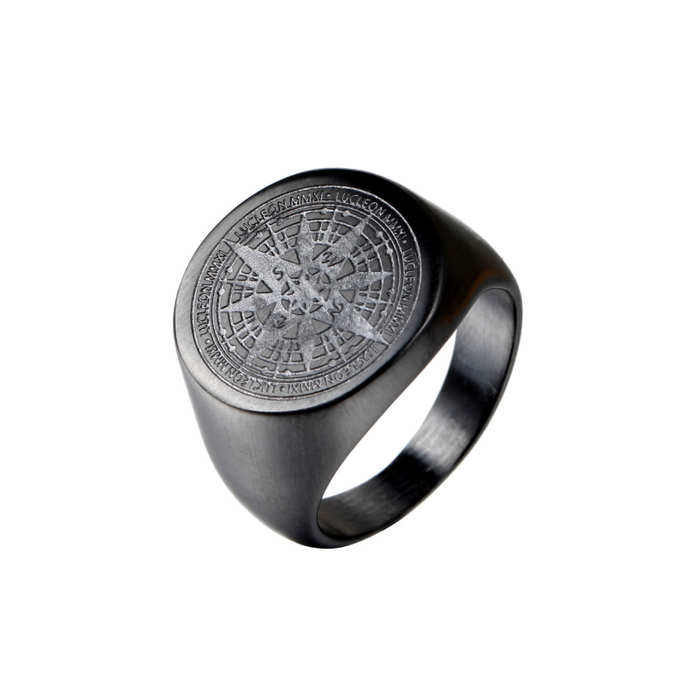 Men's Viking Compass Ring Stainless Steel