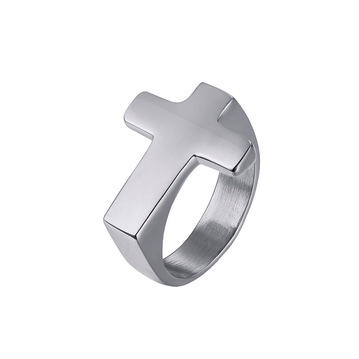 Unique Elegant Savior Silver Ring for Men