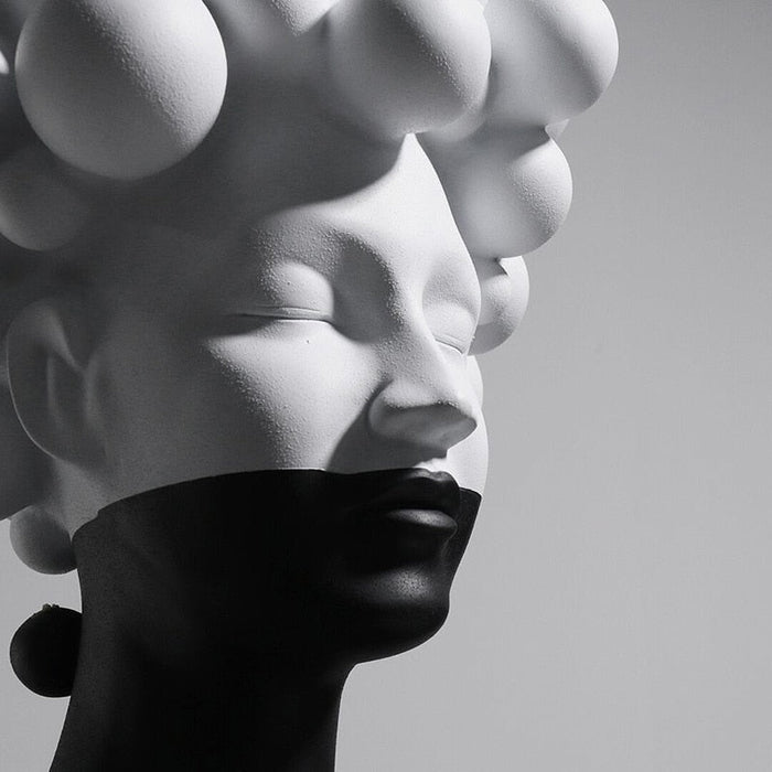 Mysterious Woman Resin Tabletop Ornament