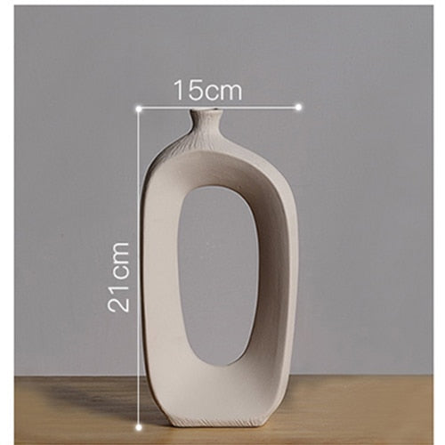 LA MANCHA-Brushed Ceramic Vase